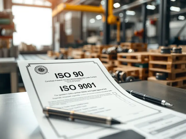 ISO 9001认证证书与质量检查清单